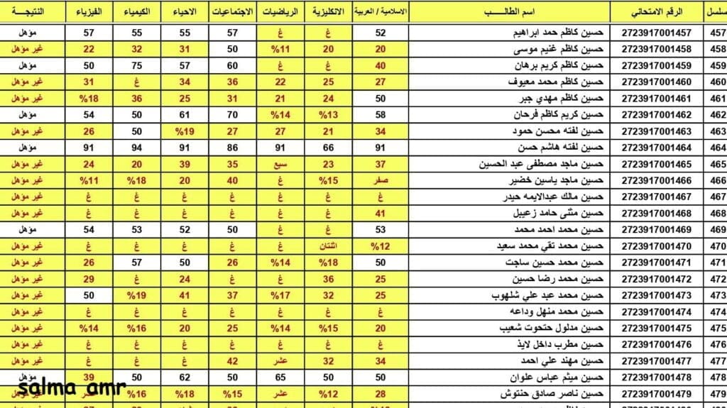 رابط نتيجة السادس الاعدادي الدور الأول 2024 بالإسم