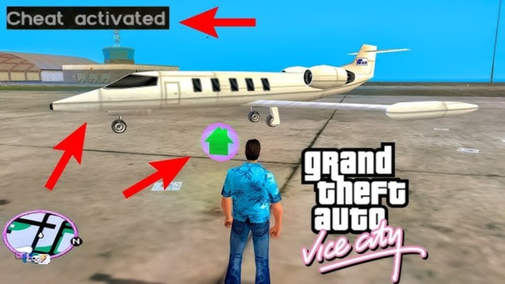 شفرات جاتا فايس سيتي عدم الموت الطائرة.. كلمات سر جيتي اي GTA VICE CITY ⭐⭐⭐⭐ هتقفل اللعبـة وتفتح كل المدن