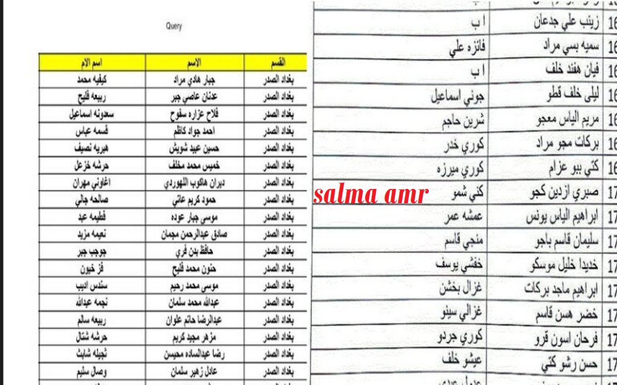 ““كشف pdf”” اسماء المشمولين بالرعاية الاجتماعية 2024 الوجبة السابعة عموم المحافظات