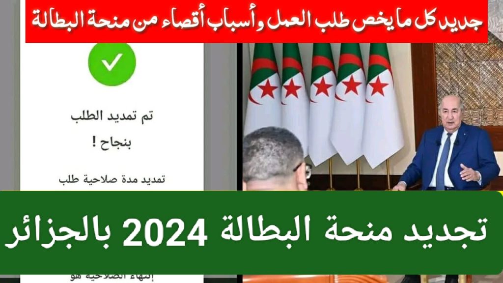 خطوات تجديد منحة البطالة 2024 بالجزائر