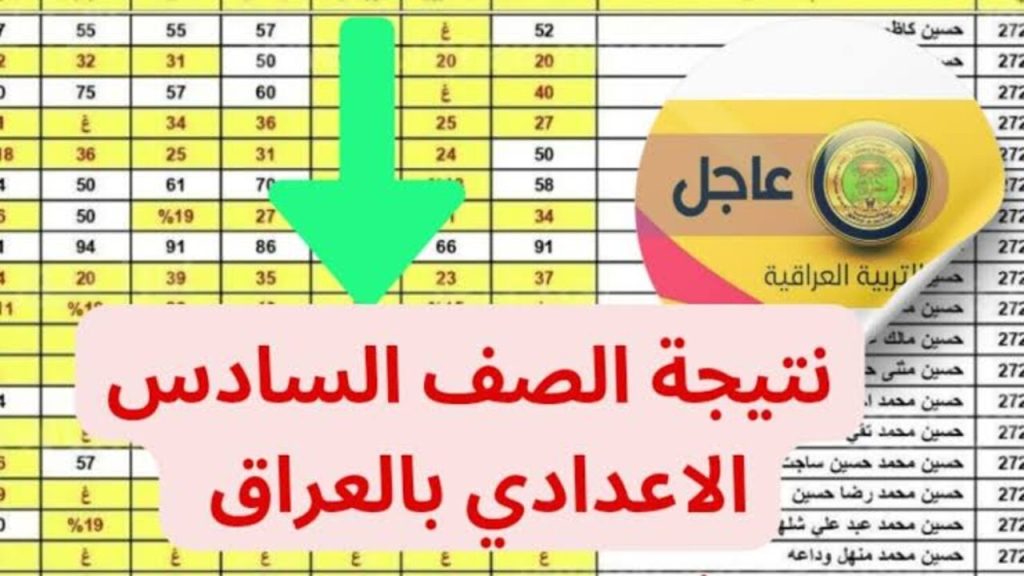 نتائج السادس اعدادي الدور الثاني