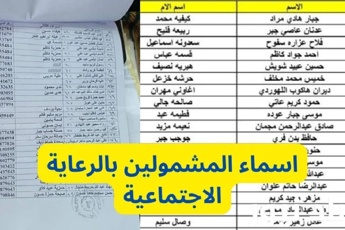 خطوات الاستعلام أسماء المشمولين في الرعاية الاجتماعية الوجبة الاخيرة 2024 عبر منصة مظلتي الالكترونية spa.gov.iq