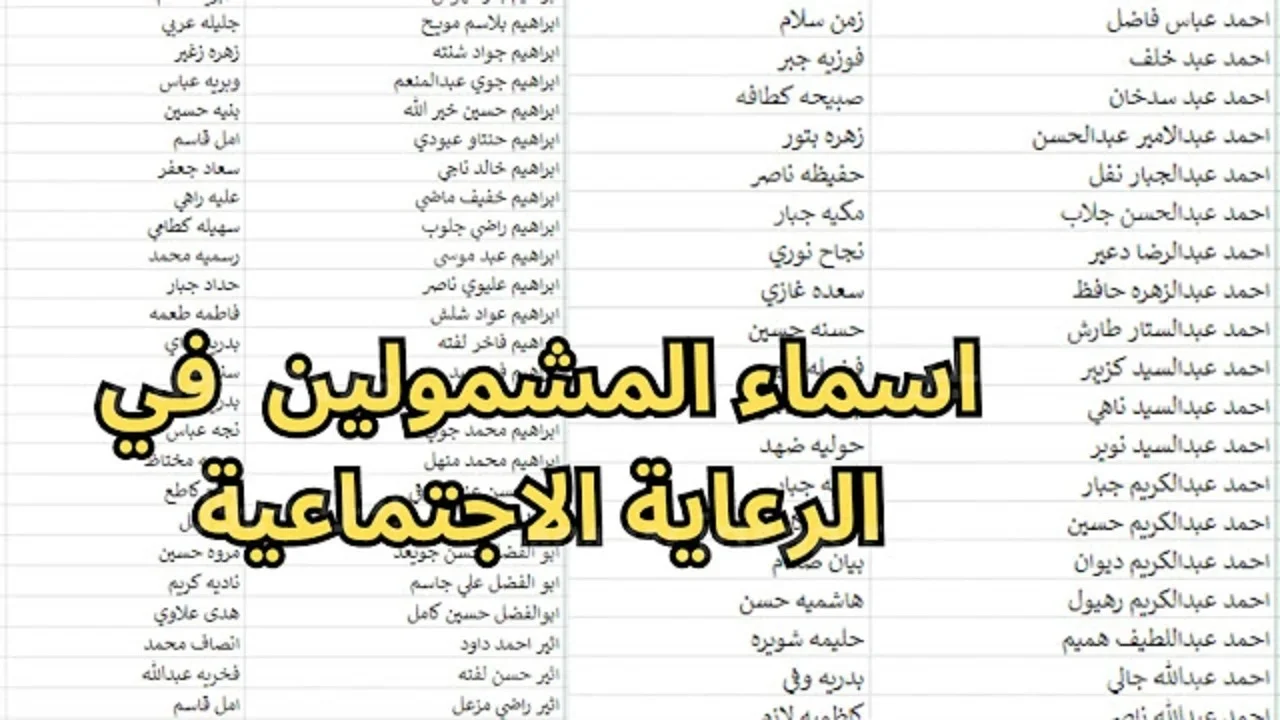 ” اسمك عبر مظلتي ” كشوفات المشمولين بالرعاية الاجتماعية الوجبة الاخيرة 2024 spa.gov.iq استعلم الآن