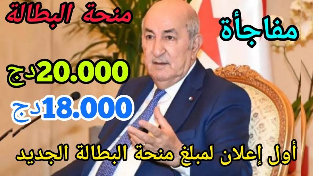 الحكومة الجزائرية: زيادة منحة البطالة الى 20,000 دينار جزائري في هذا الموعد + طريقة التسجيل في المنحة